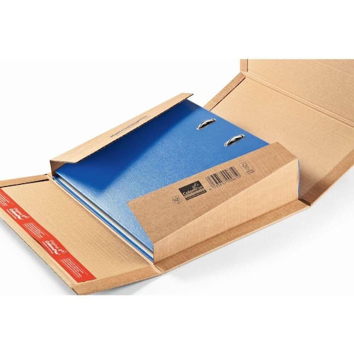 ColomPac Ordner-Versandverpackung mit doppeltem Verschluss, 320x290x-80mm, Braun, 20 Stück Artikelbild Secondary1 L