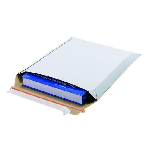 Pressel Karton-Versandtaschen aus Wellpappe, A5+, weiß, 100 Stück pro Packung Artikelbild