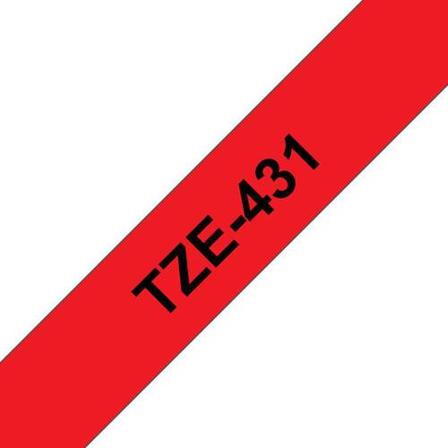 Brother Schriftband für P-Touch, 12 mm, Rot/Schwarz - TZE-431 Artikelbild Secondary1 L