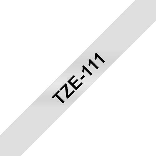 Brother Schriftband für P-Touch, 6 mm, transparent/Schwarz - TZE-111 Artikelbild Secondary1 L