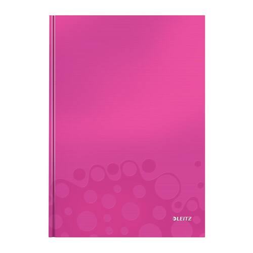Leitz Notizbuch WOW mit festem Einband, DIN A5, Pink metallic, kariert Artikelbild