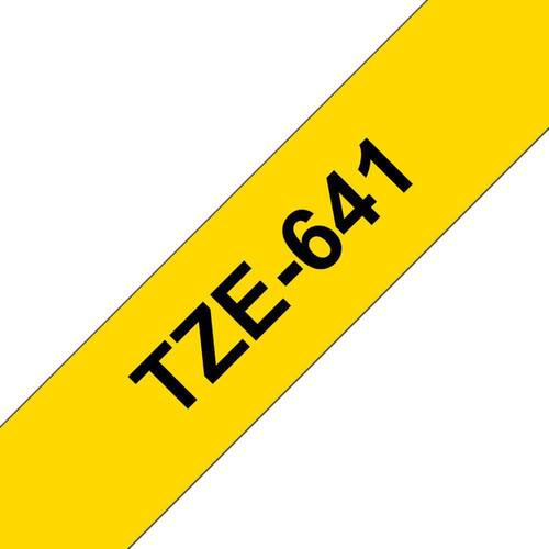 Brother Schriftband für P-Touch, 18 mm, Gelb/Schwarz - TZE-641 Artikelbild Secondary1 L