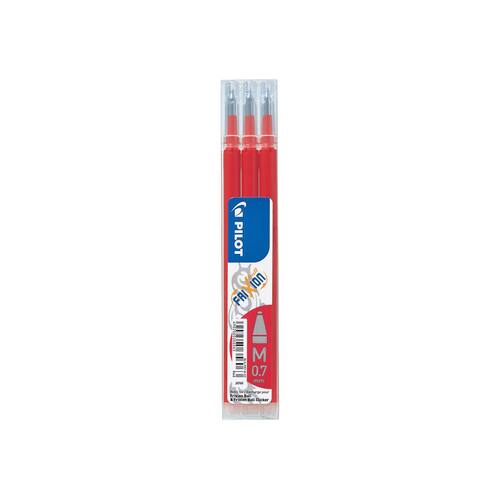 Pilot Tintenrollermine FriXion Ball/Clicker 0.7, Ersatzmine, radierbare Tinte, rot, 3er Set Artikelbild