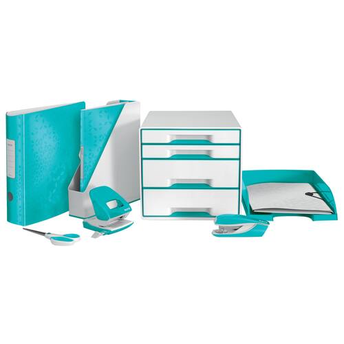 Leitz Büroschere WOW eisblau 20,5 cm, 1 Stück Artikelbild Secondary2 L