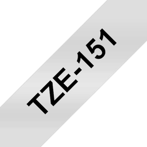 Brother Schriftband für P-Touch, 24 mm, transparent/Schwarz -TZE-151 Artikelbild Secondary1 L