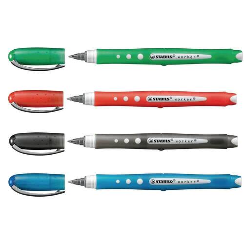 STABILO Rollerball worker + colorful, rot, 0,5mm, 1 Stück Artikelbild Secondary1 L