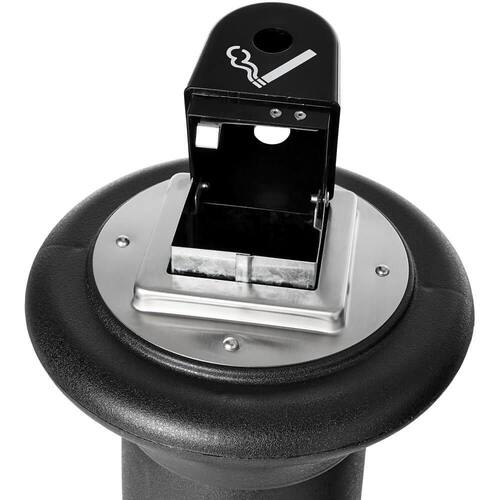 Rubbermaid Commercial Products Standaschenbecher Groundskeeper™ Tuscan, Aschenbecher, Ascher, schwarz, 1 Stück Artikelbild Secondary1 L