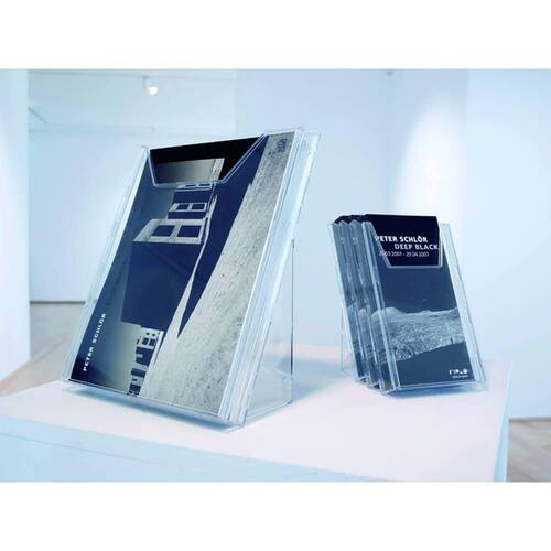 Durable Prospektspender, Prospektständer, Prospekthalter, A4, transparent, Wand/Tisch, Kunststoff, 1 Stück Artikelbild Secondary1 L