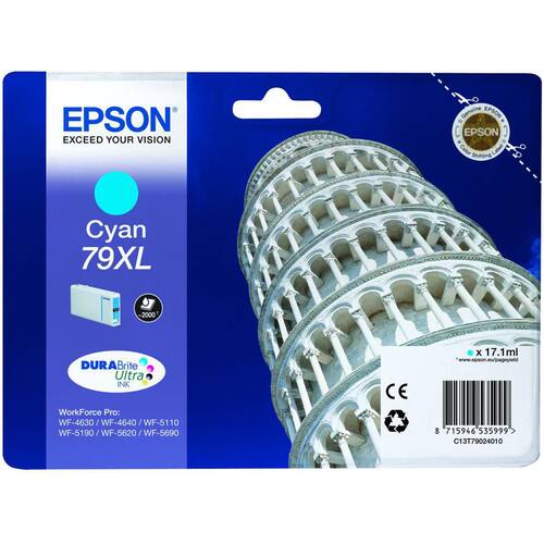 Epson Original Tinte 79XL für Epson WF4630, cyan, 17,1ml, 1 Stück Artikelbild Secondary1 L