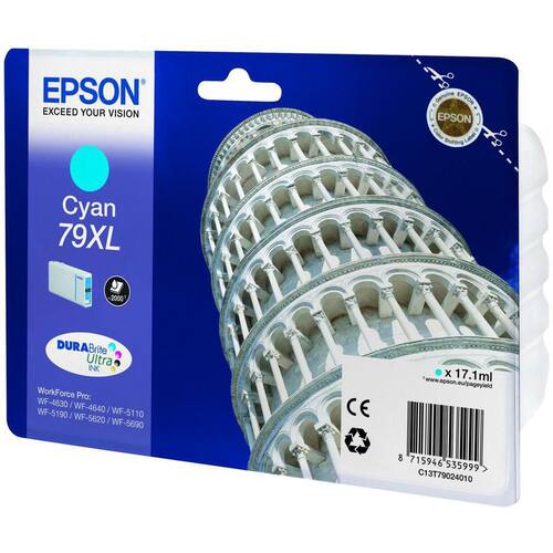 Epson Original Tinte 79XL für Epson WF4630, cyan, 17,1ml, 1 Stück Artikelbild Secondary2 L