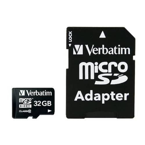 Verbatim Minneskort Micro SDHC 32GB CL10 produktfoto