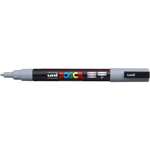 POSCA Permanentmarker UNI POSCA PC3M, Marker, grau, 1 Stück Artikelbild Secondary1 L