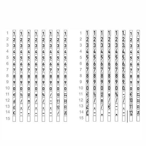 METO Prismärkare Classic 1626M 26x16mm 2 rader produktfoto Secondary2 L