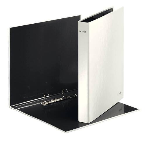Leitz laminiertes Ringbuch WOW, 2-Ringe, 40 mm, perlweiß, 1 Stück Artikelbild Secondary5 L