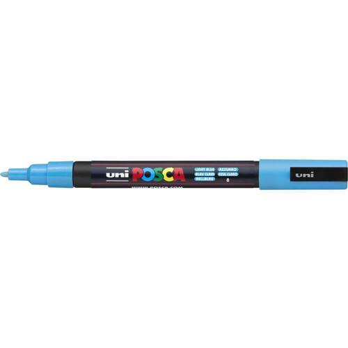 POSCA Permanentmarker UNI POSCA PC3M, Marker, hellblau, 1 Stück Artikelbild Secondary1 L