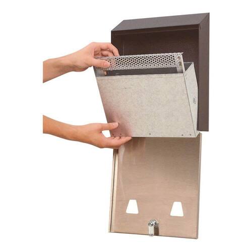 Rubbermaid Commercial Products Wandascher Smoker´s Station, Aschenbecher, schwarz/silber, 254x76x318mm, 1 Stück Artikelbild Secondary1 L