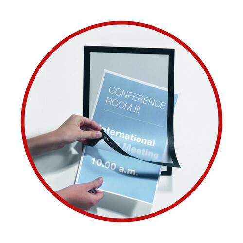 Durable Magaframe Informationsrahmen A4, Türschild, Wandschild, magnetisch, schwarz, 2 Stück Artikelbild Secondary6 L