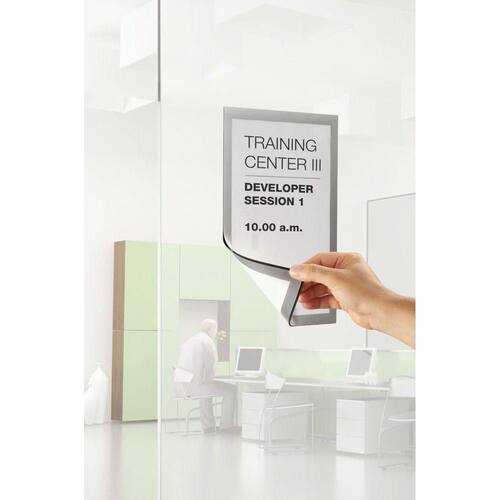 Durable Sichttasche DURAFRAME®, magnetisch, selbstklebend, PVC, A4, rot, 2 Stück Artikelbild Secondary4 L