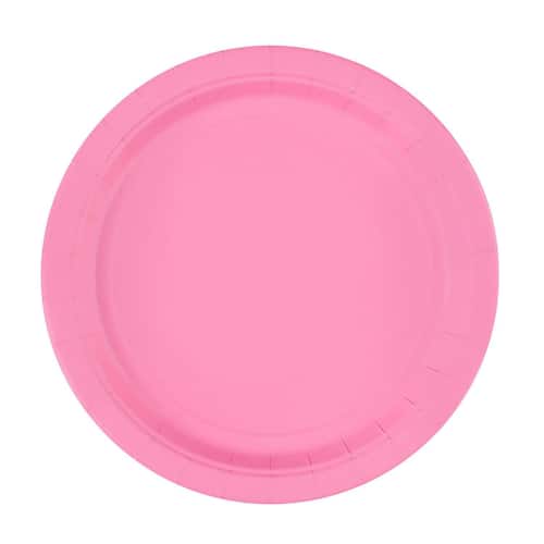 Tallerken AMSCAN 23 cm rosa (8) produktbilde