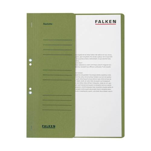 FALKEN Ösenhefter, 1/2 Vorderdeckel, kaufmännische Heftung, A4, grün, 1 Stück Artikelbild Secondary1 L