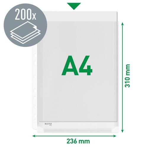 Plastlomme LEITZ A4 topp eksp 170my (10) produktbilde Secondary5 L
