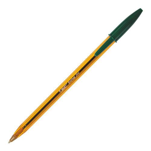 BIC® Cristal® Fine Kugelschreiber, 0,8mm, Fein, grün, 1 Stück Artikelbild Secondary1 L