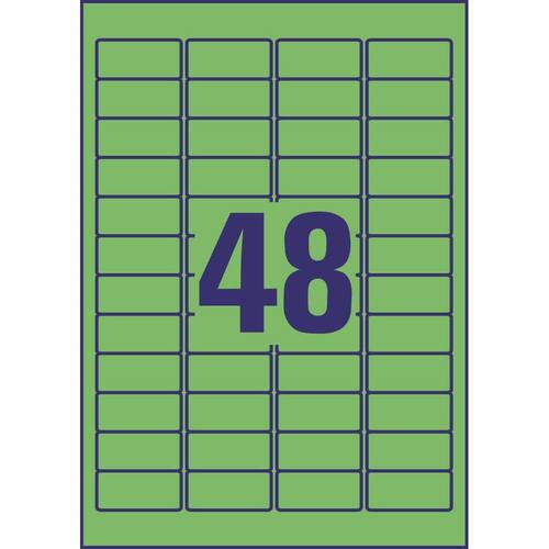 Avery Inkjet-, Laser- und Kopieretiketten, Nr. L6040, A4-Bogen, grün, 45,7x21,2mm, 960 Stück Artikelbild Secondary3 L