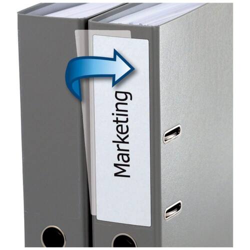 Herma Ordneretiketten, Rückenschilder für Ordner, breit/kurz, selbstklebend, 61x192mm, weiß, 100 Stück Artikelbild Secondary1 L