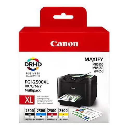 Canon Bläckpatron PGI-2500XL, svart, cyan, magenta, gul, multiförpackning produktfoto