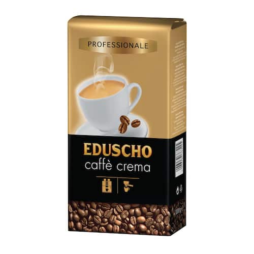 Eduscho Kaffee Professional Caffè Crema, koffeinhaltig, ganze Bohne, Vakuumpack, 1 kg, 1 Packung Artikelbild Secondary1 L