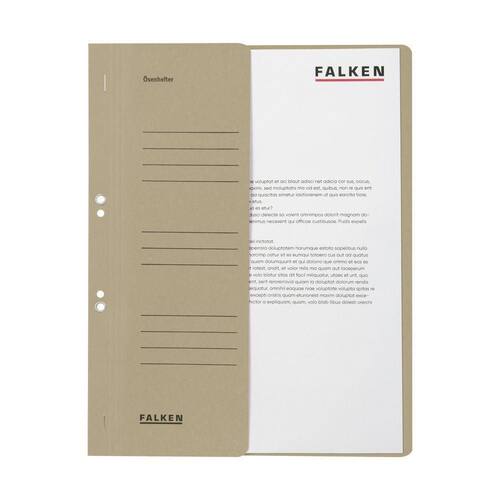 FALKEN Ösenhefter, 1/2 Vorderdeckel, kaufmännische Heftung, A4, grau, 1 Stück Artikelbild Secondary1 L