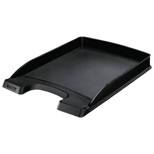 Leitz Briefkorb Plus flach 5237, Ablagekorb, A4, Schwarz, 1 Stück Artikelbild Secondary1 L