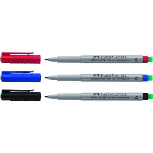 Faber-Castell OHP-Stift Multimark 1526, non-permanent, M 1 mm, schwarz Artikelbild Secondary1 L