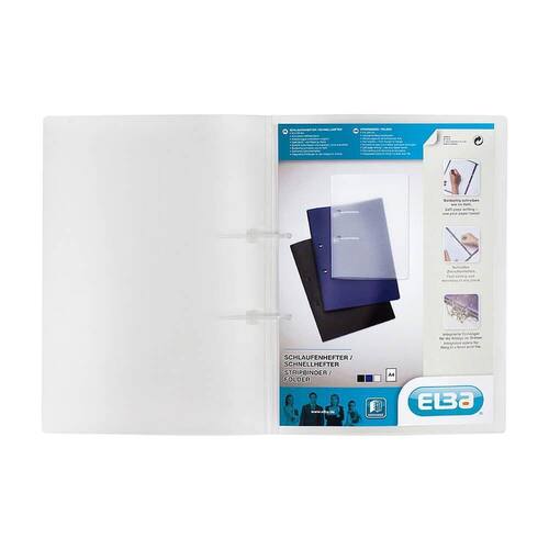 Elba Schlaufenhefter PP, Schnellhefter, Aktenmappe, PP, 0,5mm, A4, farblos, transluzent, 1 Stück Artikelbild Secondary1 L