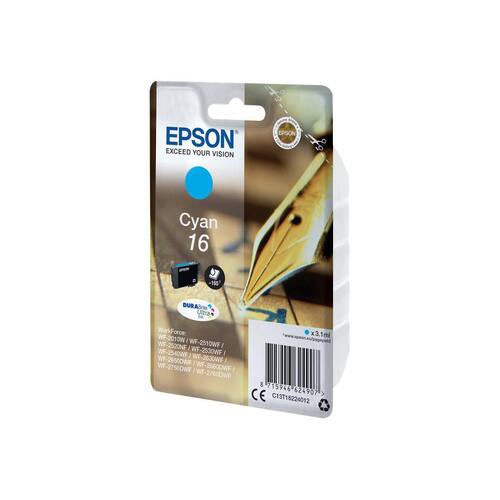 Epson Original Tinte 16 DURABrite Ultra, Tintenpatrone, Tintenkartusche, cyan, 3,1ml, 1 Stück Artikelbild Secondary1 L