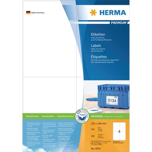 Herma Etiketten Vielzweck weiß 105x148mm Artikelbild Secondary4 L
