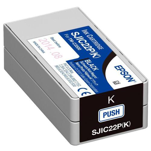 Epson Original Tintenpatrone für Etikettendrucker TM-C3500, SJIC22P(K), Schwarz, 1 Stück Artikelbild Secondary1 L