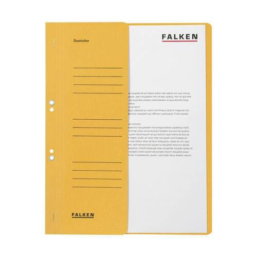 FALKEN Ösenhefter, 1/2 Vorderdeckel, Amtsheftung, Behördenheftung, A4, gelb, 1 Stück Artikelbild Secondary1 L