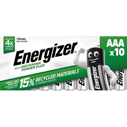 Energizer Power Plus Akku Micro, AAA, 1,2V, 700mAh, 10 Stück Artikelbild Secondary2 L