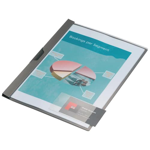 Durable Selbstklebe-Beschriftungsfenster POCKETFIX Visitenkarten, seitlich offen, 93x62mm, 10 Stück pro Packung Artikelbild Secondary2 L