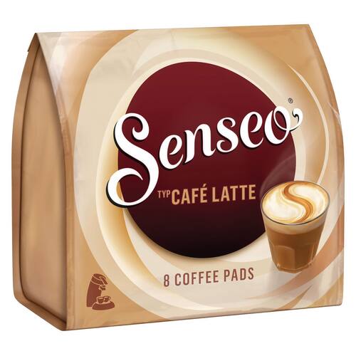 Senseo Senseo Kaffeepads Café Latte, Kaffeetabs, Kaffeekapsel, Kaffeekapseln, koffeinhaltig, 8 Stück, 1 Packung Artikelbild