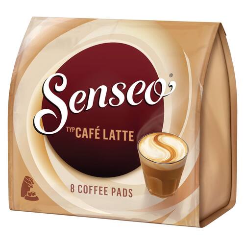 Senseo Senseo Kaffeepads Café Latte, Kaffeetabs, Kaffeekapsel,  Kaffeekapseln, koffeinhaltig, 8 Stück, 1 Packung | Pressel®