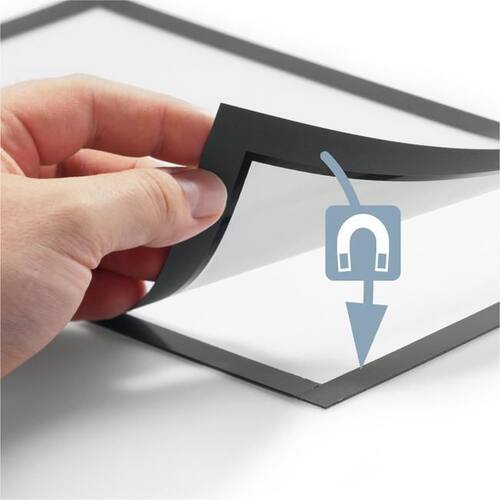 Durable Magaframe Informationsrahmen A4, Türschild, Wandschild, magnetisch, schwarz, 2 Stück Artikelbild Secondary2 L