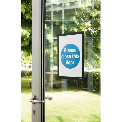 Durable Magaframe Informationsrahmen A4, Türschild, Wandschild, magnetisch, schwarz, 2 Stück Artikelbild Secondary5 L
