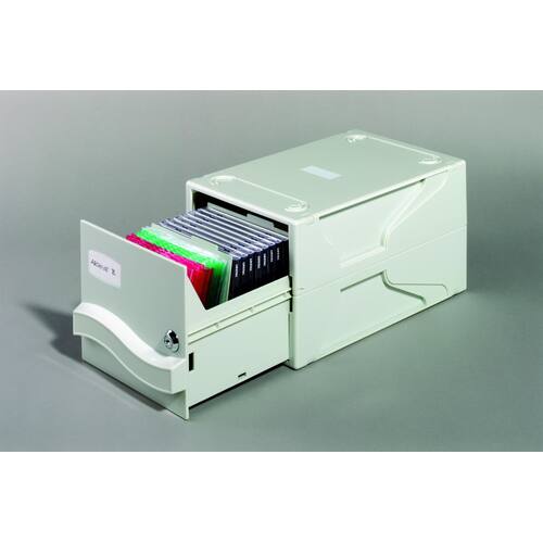 Durable Multimediabox für CD´s + Disketten, grau, 165x195x325mm, 5 Trennplatten, 1 Stück Artikelbild Secondary1 L
