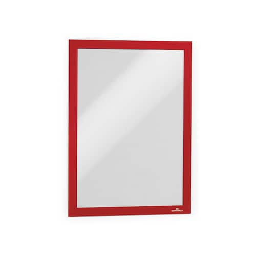 Durable Sichttasche DURAFRAME®, magnetisch, selbstklebend, PVC, A4, rot, 2 Stück Artikelbild Secondary3 L