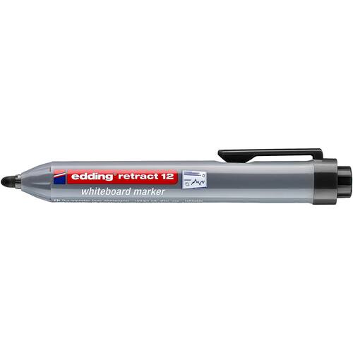 edding Whiteboard-Marker 12 retract, Schwarz Artikelbild Secondary3 L