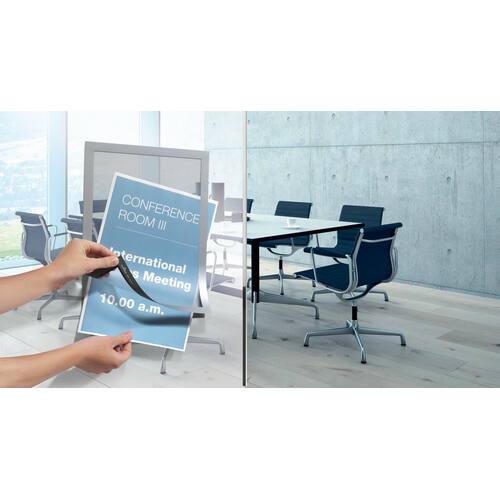 Durable Magaframe Informationsrahmen A4, Türschild, Wandschild, magnetisch, silber, 2 Stück Artikelbild Secondary4 L