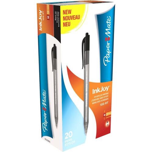 Paper Mate InkJoy 100 Kugelschreiber mit Druckmechanik, M, schwarz Artikelbild Secondary2 L