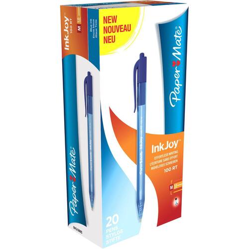 Paper Mate InkJoy 100 Kugelschreiber mit Druckmechanik, M, blau Artikelbild Secondary2 L